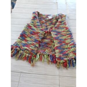 Y2K Vintage/Retro The Children's Place girls' sweater vest multi-color Sz S 5/6